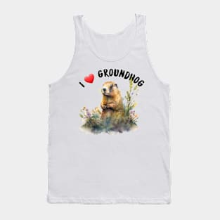 I love groundhog Tank Top